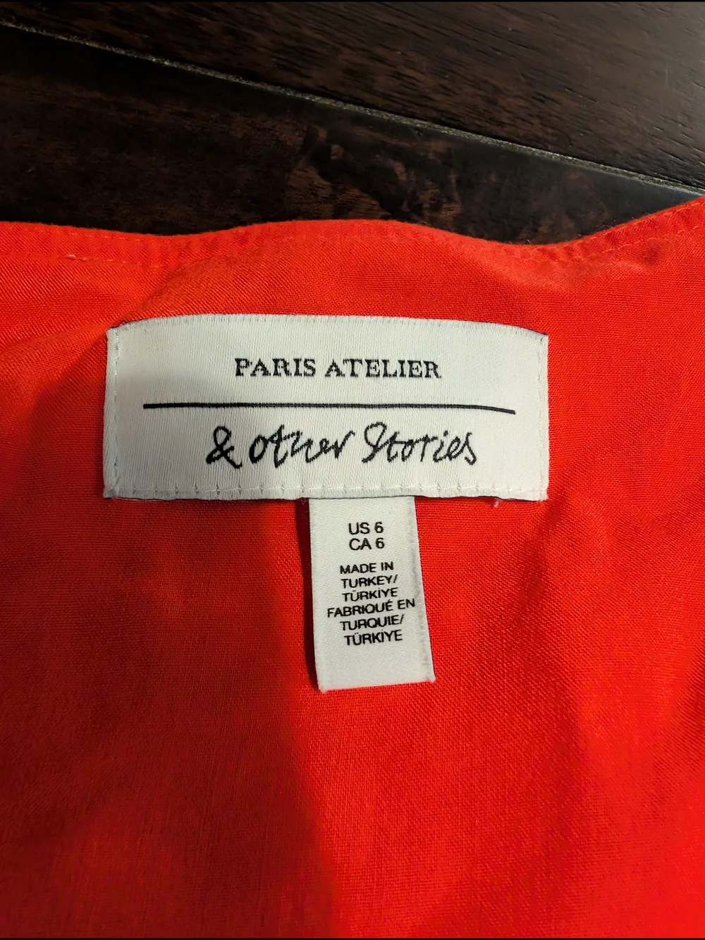 & Other Stories Bright Red/Orange Floral Wrap Maxi Dress, Women's 6